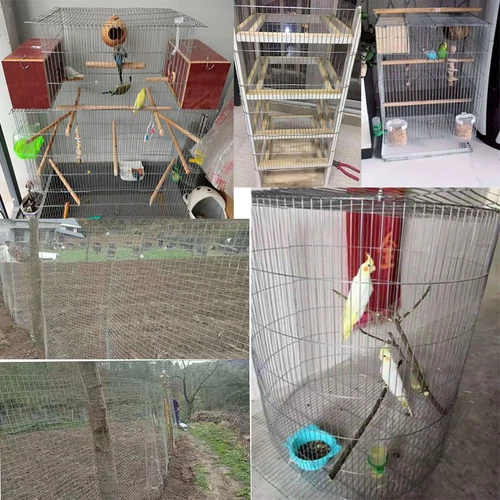 Galvanised Wire Mesh Metal Net Chicken Cage Aviary Fence Plant Net DIY By Meter - Picture 5 of 6