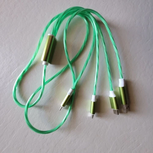 5PS 3 in1 LED Light Fast charger Cable USB Data Cable Charging For iPhone Type C - Picture 21 of 27
