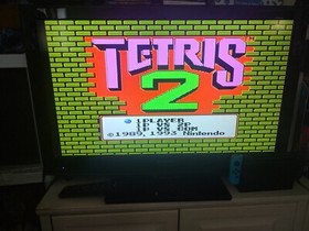 Tetris and Tetris 2 NES CLEANED and TESTED (Nintendo Entertainment System, 1989)