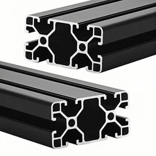 2pcs 4080 T Slot Aluminum Extrusion EU Standard Anodized Extruded Profile 1220mm