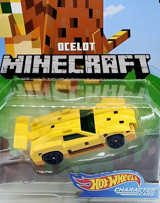 Hot Wheels 2020 Minecraft Gaming Character Cars -Ocelot Model (7/7) GJJ37-0910