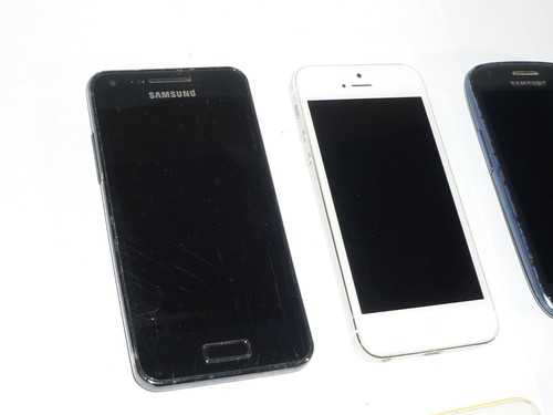 Job Lot 6 Mobile Phones Untested Samsung HTC etc. - Zdjęcie 2 z 10