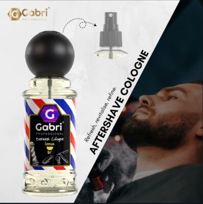 Gabri Lemon Barber Cologne, Aftershave Cologne, 250 ml ~8.5 oz (No7)