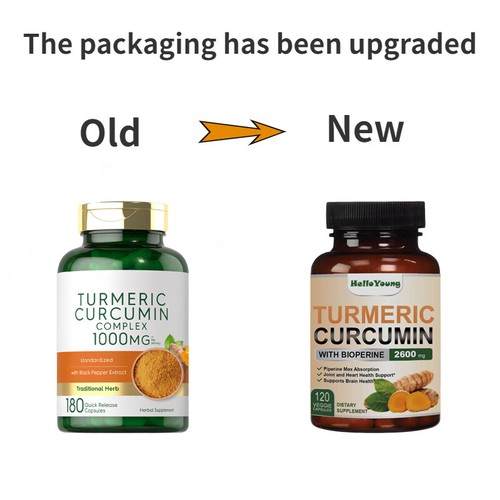 Turmeric Curcumin with Black Pepper 2600mg | 120 Capsules | by Hello Young - Picture 6 of 14