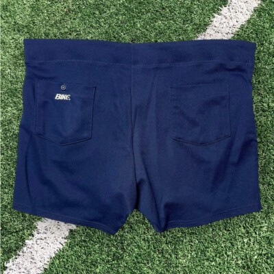 Vintage 80s Bike Coach Shorts High Waisted Mens Size XL Navy Blue C900 Coaches