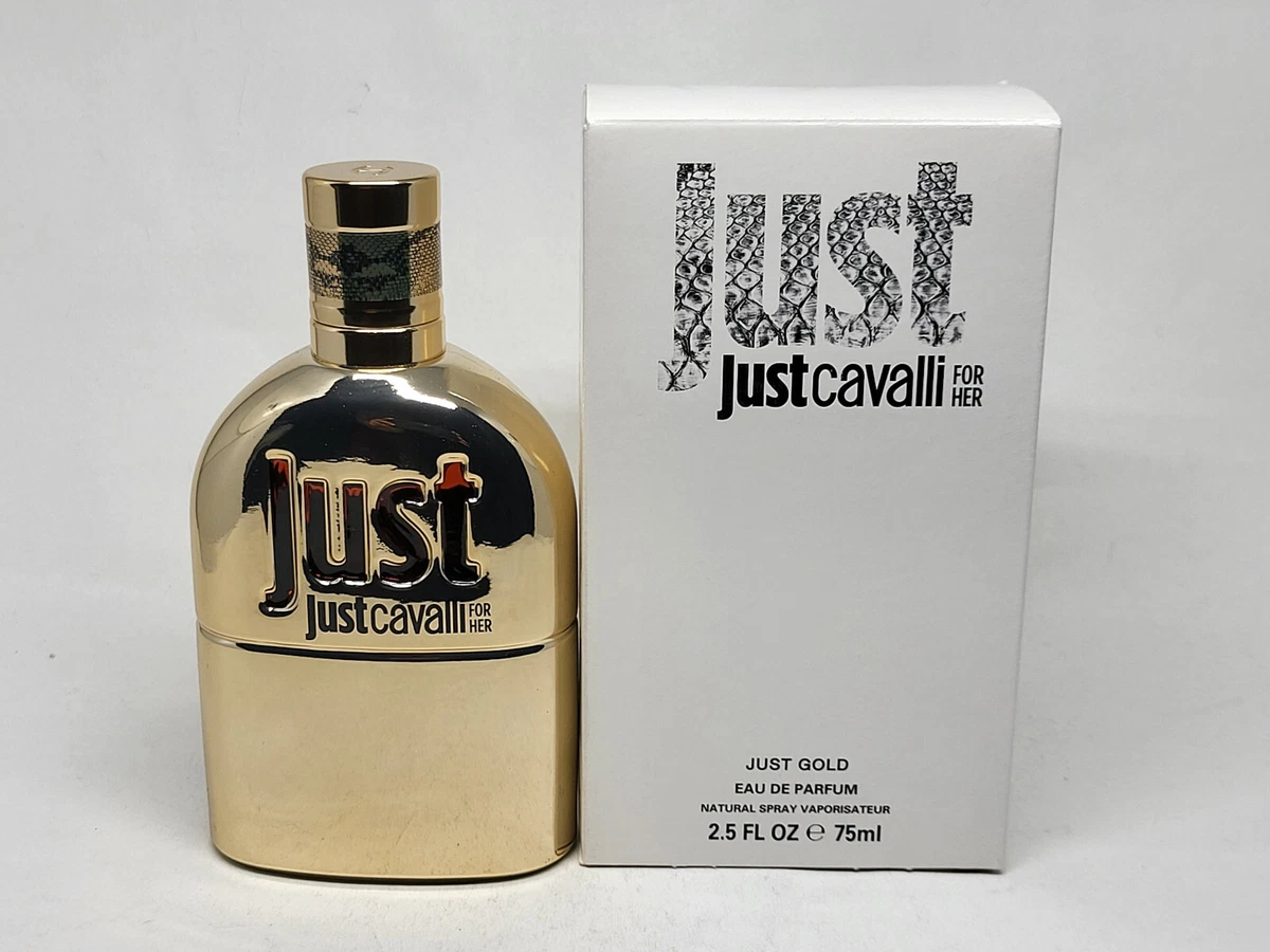 RARE!! Just Gold by Just Cavalli for Her Eau de Parfum 2.5oz 75ml