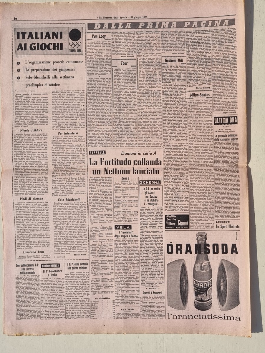 Gazzetta Dello Sport Du 22 Juin 1963 Originale - Proclamation Pape Paul VI (Montini)