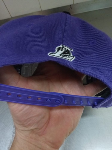 Los Angeles LA 🧢 Lakers Ultra Game Adjustable Snapback Hat Cap NBA Purple White - Picture 3 of 5