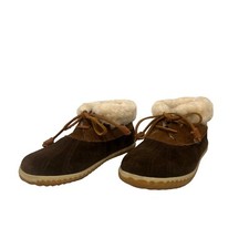Sperry Elayna Slipper Suede Faux Fur Comfortable Rubber sole