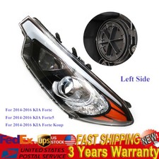 Left Driver Side Halogen Headlight for Kia Forte EX LX SX 2014 2015 2016 LH Lamp
