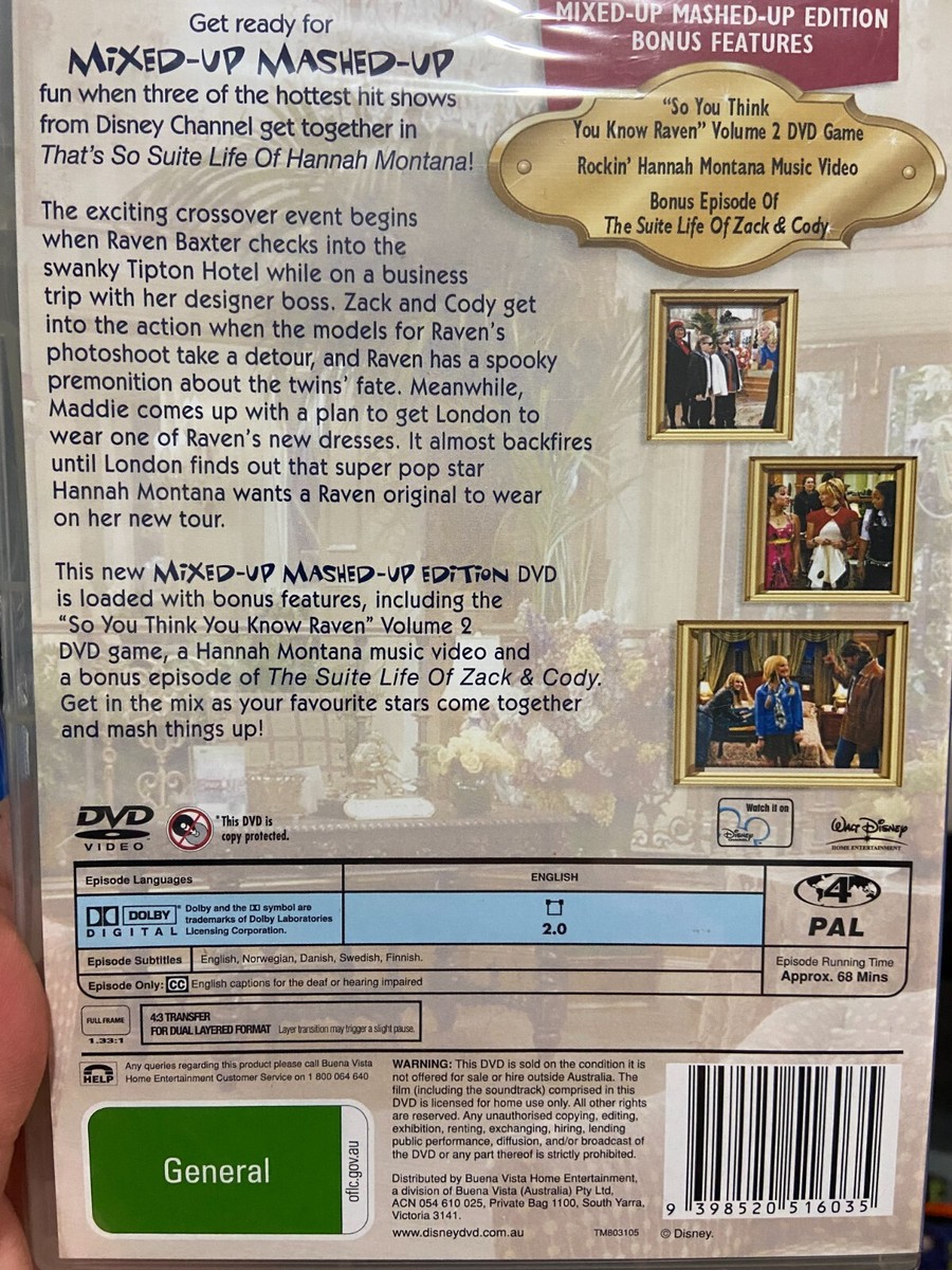 That's So Suite Life Of Hannah Montana NEW/sealed region 4 DVD