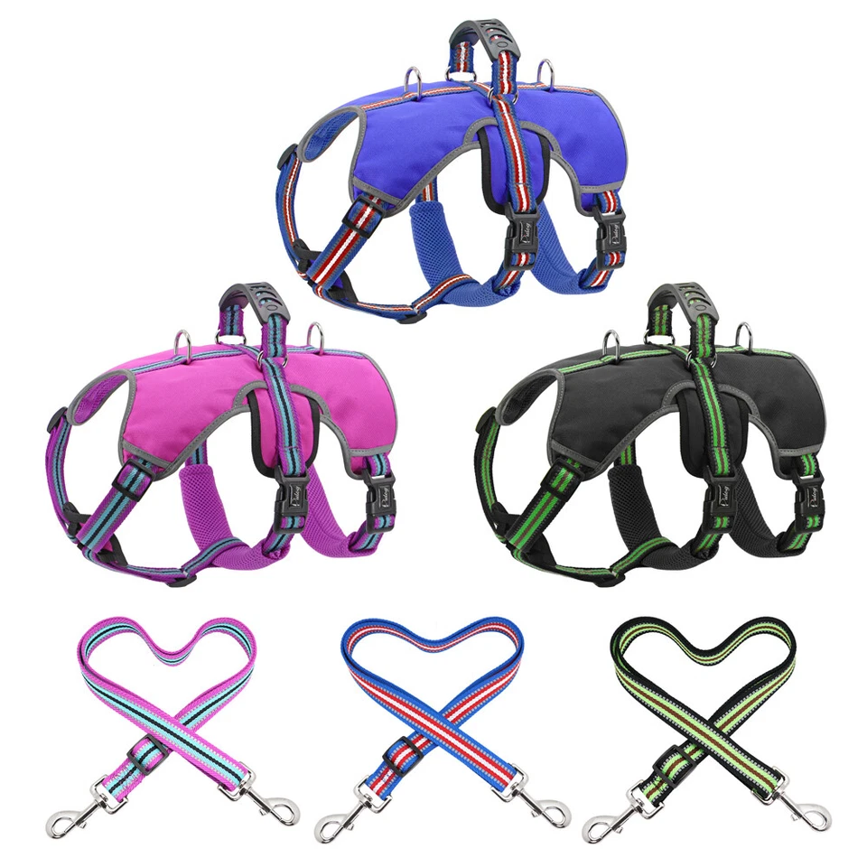 Hundegeschirr Tragehilfe Gehhilfe Reflektierend Tragegeschirr für große Hunde - Bild 3 von 4