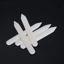 Real Bone Folder Tool Leather Craft edge side Slicker Scoring Folding Creasing