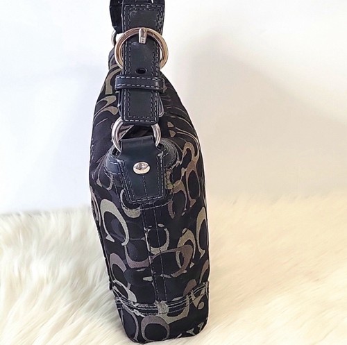 Coach Hobo-Schultertasche Chelsea Optic Signature C's schwarz/grau Jacquard - Bild 7 von 13