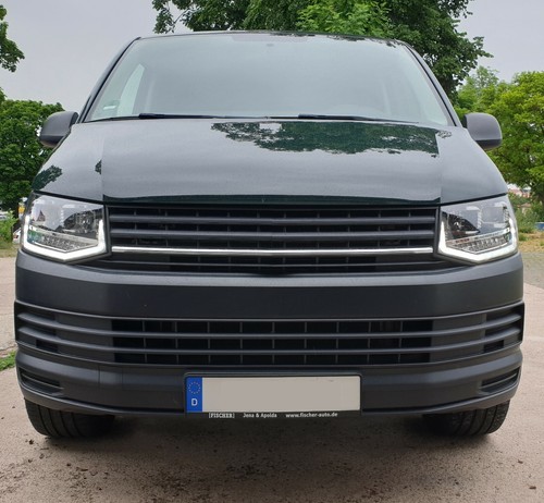 Scheinwerfer für VW T6 15-19 Led Tagfahrlicht Multivan Transporter schwarz glanz - Bild 4 von 8