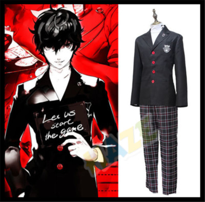 Persona 5 P5 Joker Akira Kurusu Cosplay Costume Daily School Uniform Outfit Suit Ebay