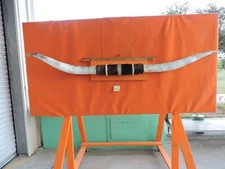MOUNTED STEER BULL HORNS 7'8" tip-tip  Bases 14" COW BULL HORN LONGHORN 271