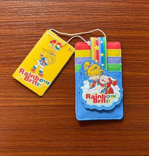 NEW Loungefly Rainbow Brite Cloud Card Holder Colorful Retro