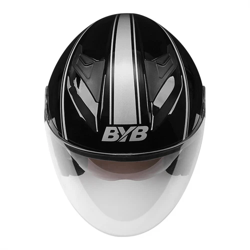 Open Face Helmet Motorcycle Double Lens Flip Up Dual Visor Man Woman lightweight - Picture 7 of 12
