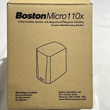 Boston Micro 110x 2-way Satellite Speaker Black 1 Single Not Pair Mounting Kit