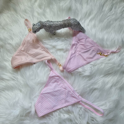 Victoria's Secret**V-String **sexy aus Baumwolle **Metalldetails**Gr. XS KP 17 
