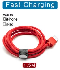 1.5m Red USB Data Fast Charger Cable Cord For Apple iPhone 6 7 8 X 11 12 13 MAX