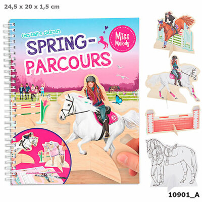 Gestalte deinen Spring-Parcours Stand Up  Kreativbuch Malbuch  - Depesche 10901