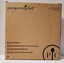 Pampered Chef Microwave Chip Maker #1241 Set Of 2 