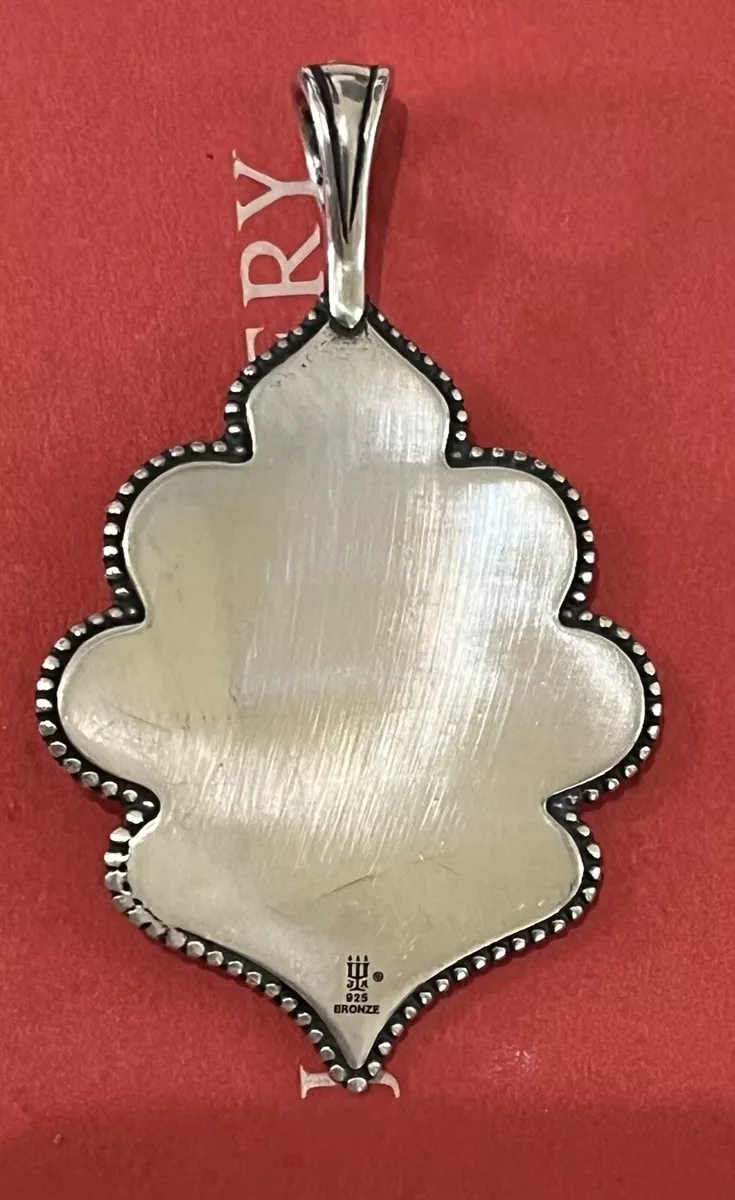 James Avery Retired Bronze and Silver Proud Peacock Pendant