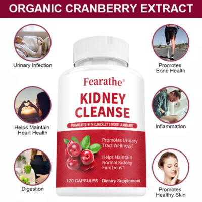Kidney Cleanse Capsule Body detoxification Healthy kidney function 120 capsules