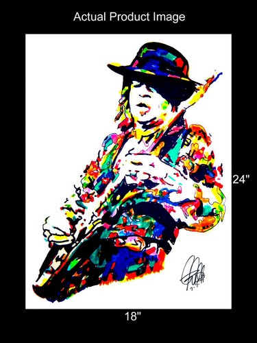 Stevie Ray Vaughan SRV Electric Blues Music Poster Print Wall Art 18x24 - Picture 3 of 7