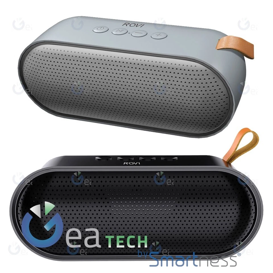 Rovi Haut-Parleur sans Fil 3W RS01 Cassa Bluetooth Con Batteria 1200mAh Noir Et - Photo 1/1