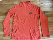NWT Women's PATAGONIA Small Micro D 1/4-Zip Fleece Pullover 26278 Pimento Red