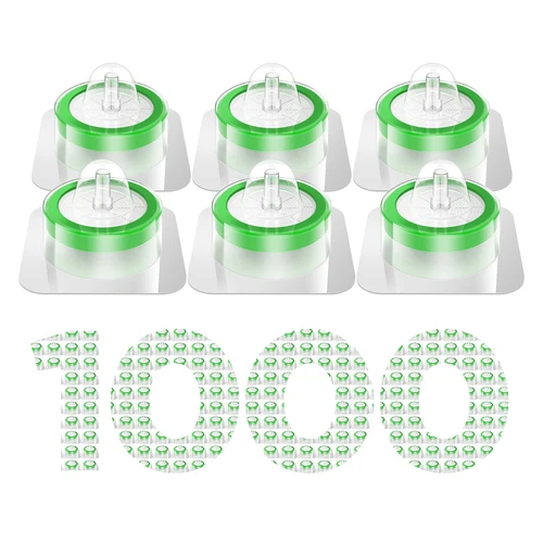 1000pcs Disc Syringe Filters Sterile Filter PES Membrane 0.22µm 33mm Hydrophilic