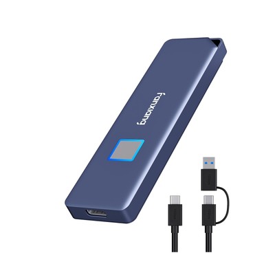 fanxiang Fingerprint External SSD 2TB Portable SSD, Up to 1050MB/s, Touch SSD...