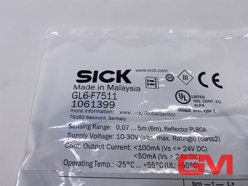 SICK Reflection Light Barrier GL6-F7511 1061399 Photoelectric Sensor GL6 - Picture 2 of 7