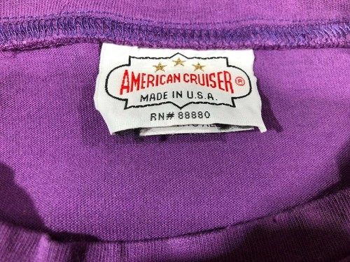 Vintage Womens American Cruiser Aloha Hawaii Purple T-Shirt One Size USA - Bild 3 von 5