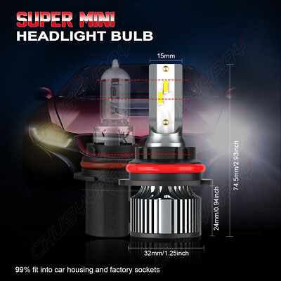 For Nissan 300ZX 1987-1989 6000K LED Headlight High/Low Fog Light
