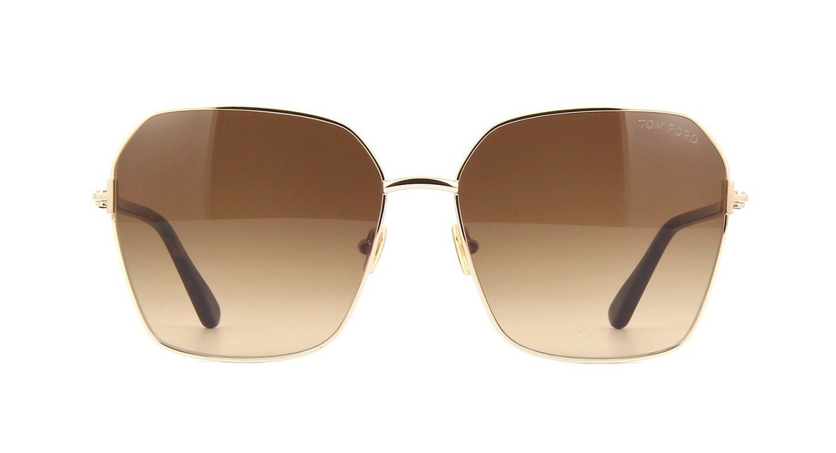 Tom Ford CLAUDIA-02 FT 0839 Dark Havana/Brown Shaded (52F