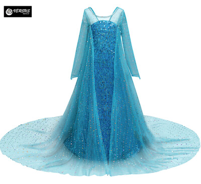 Ähnlich Frozen Karneval Elsa 2 Kleid Mantel lang Cosplay Kleid FROZ034 B