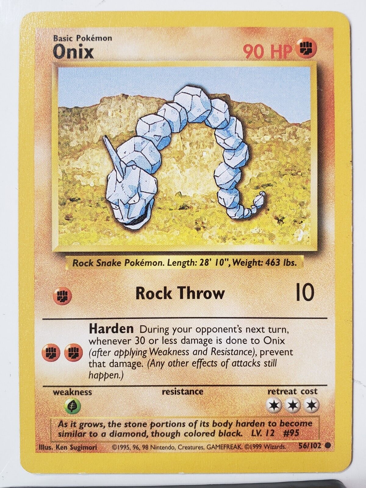 Verified Onix - Base by Pokemon Cards