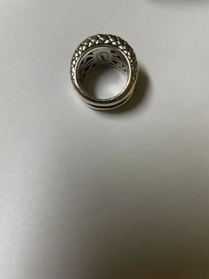 Anillo Scott Kay tejido canasta de ley y diamantes talla 6 Foto 4 de 4