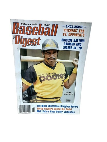 Baseball Digest February 1979 Dave Winfield San Diego Padres NO Label