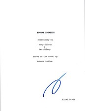 Dan Gilroy Signed Autographed BOURNE IDENTITY Movie Script Screenwriter COA VD
