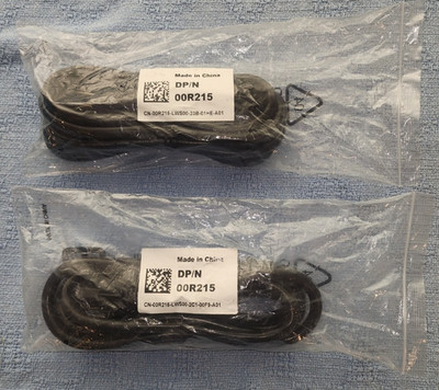 Lot of 2 Dell 10ft Heavy Duty Power Cords DP/N 00R215   NEMA 5-15P to IEC C13  