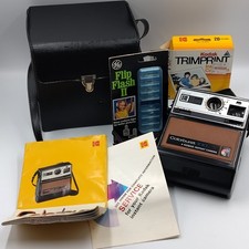 Vintage Kodak Colorburst 100 Instant Camera-With Black Case Untested -for Parts
