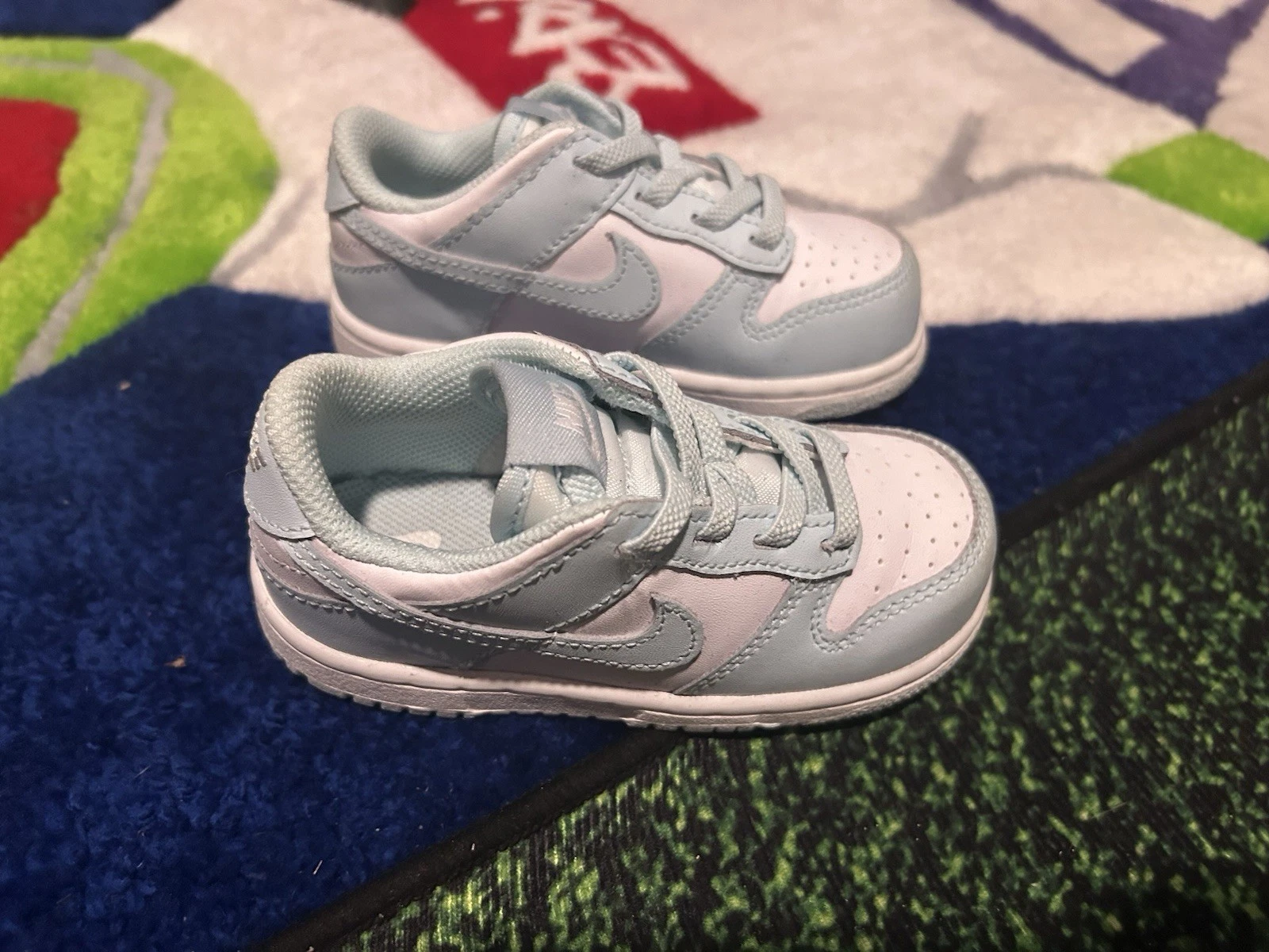 Nike Dunk Low TDE taglia 8c FB9107 105 blu ghiacciaio bianco