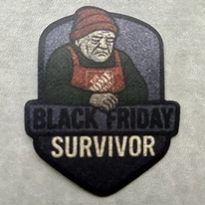 RARE Home Depot Apron Patch Badge Black Friday Survivor Funny