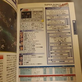 Super Robot Wars F&F Final Chapter Reference Sega Saturn Strategy Guide