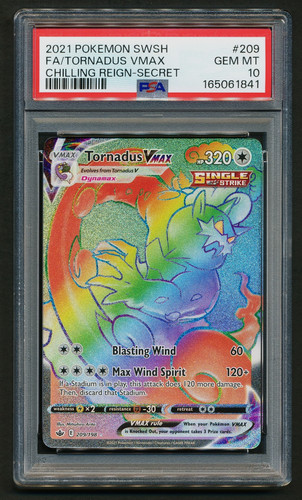 Tornadus VMAX graded PSA 10 for sale on eBay